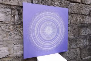 … MANDALA – VĚDOMÍ, INTUICE … - original, akryl s křišťály, plátno 80x80cm