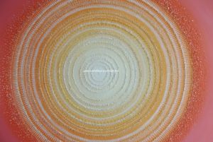 ... MANDALA - JEMNOST, NĚHA ... - original, plátno na vyšším rámu 120x100cm, akryl s křišťály