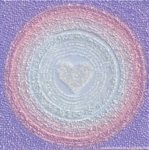 ... LASKAVÝ (LÁSKA-VÍ) OBRÁZEK ... - originál, plátno 50x50cm, akryl s diamantovými křišťály