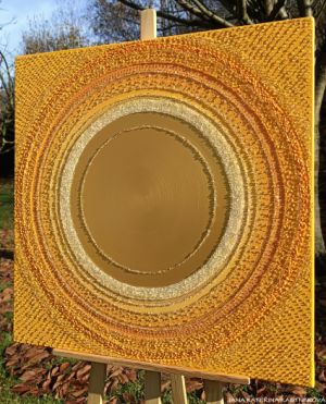 … OBRAZ, ZA KTERÝM SE RÁDI VRACÍTE IV. … - originál, plátno 80x80cm, akryl s diamantovými křišťály