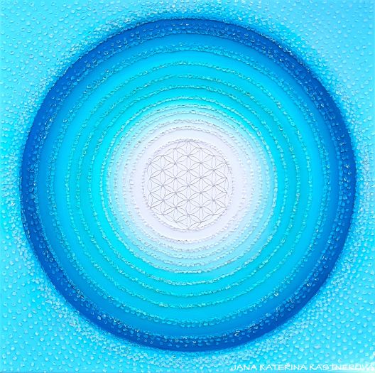 PRO BÁJEČNÉHO MUŽE ... DĚKUJI, ŽE JSI ... - original, plátno 50x50cm, akryl s diamantovými křišťály