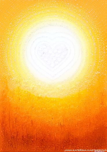 OBRAZ PRO KRÁSNOU ŽENU S VELKÝM SRDCEM ... DĚKUJI, ŽE JSI ... - original, plátno 50x70cm, akryl s diamantovými křišťály a bylinkami (dobro-mysl)