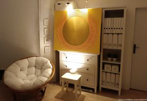 OBRAZ NA PŘÁNÍ ... SLUNCE PRO ÚŽASNOU PANÍ JANIČKU KAJU ... - original, plátno 120x100cm, akryl s diamantovými křišťály