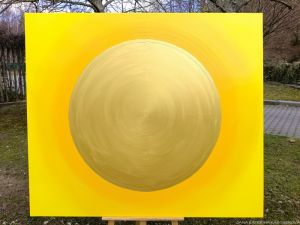 ... SLUNCE VIII. ... - original, plátno 150x130cm - ZÁKLADNÍ VARIANTA OBRAZU BEZ KŘIŠŤÁLŮ ( KŘIŠŤÁLY JE MOŽNO NA PŘÁNÍ DOPLNIT)