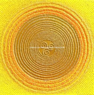 ... SLUNCE - SYMBOL ŠTĚSTÍ - KELTSKÉ TRISKELE ... - original, plátno 80x80cm, technika akryl s diamantovými křišťály